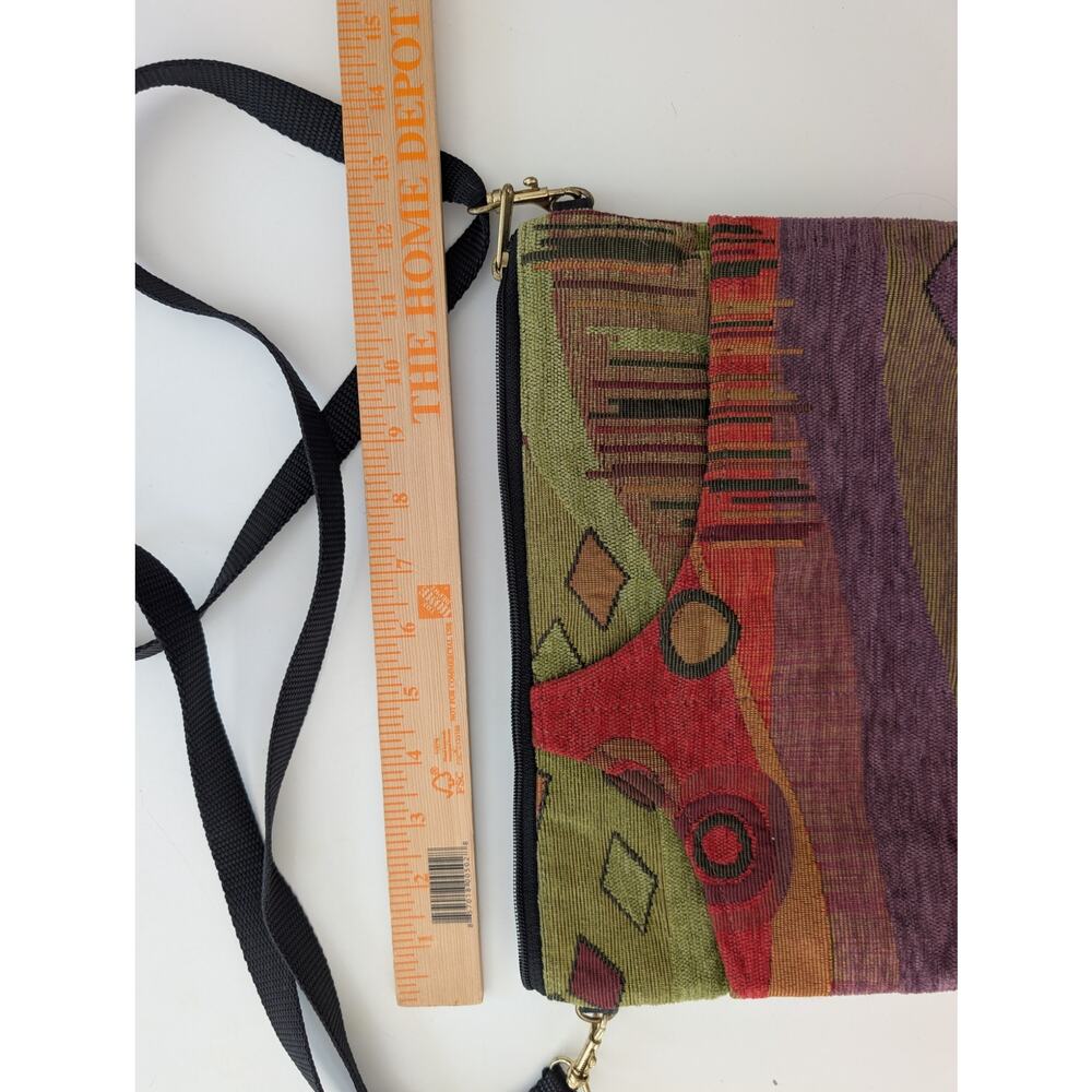 Danny K. Beverly Hills Tapestry Crossbody Bag - Geometric MCM - Made in USA - Picture 4 of 10